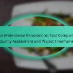 DIY vs Professional Renovations: Cost Comparison, Quality Assessment and Project Timeframe