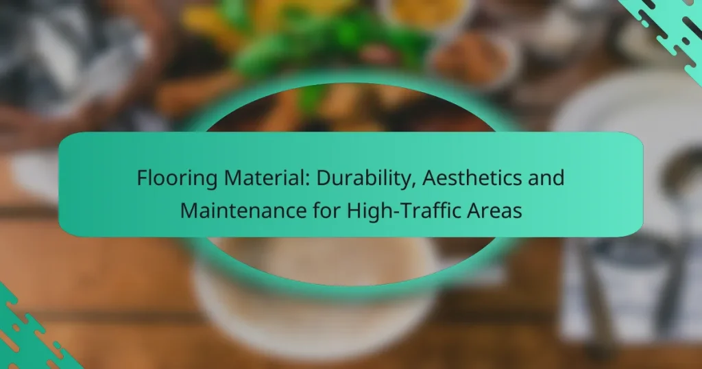 Flooring Material: Durability, Aesthetics and Maintenance for High-Traffic Areas