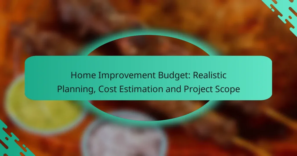 Home Improvement Budget: Realistic Planning, Cost Estimation and Project Scope