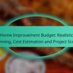 Home Improvement Budget: Realistic Planning, Cost Estimation and Project Scope
