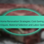 Home Renovation Strategies: Cost-Saving Techniques, Material Selection and Labor Options
