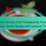 Home Services Cost Transparency: Pricing Clarity, Service Quality and Customer Trust
