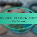 Material Quality: Role in Energy Efficiency and Cost Savings