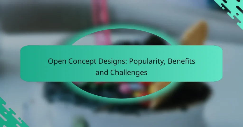 Open Concept Designs: Popularity, Benefits and Challenges