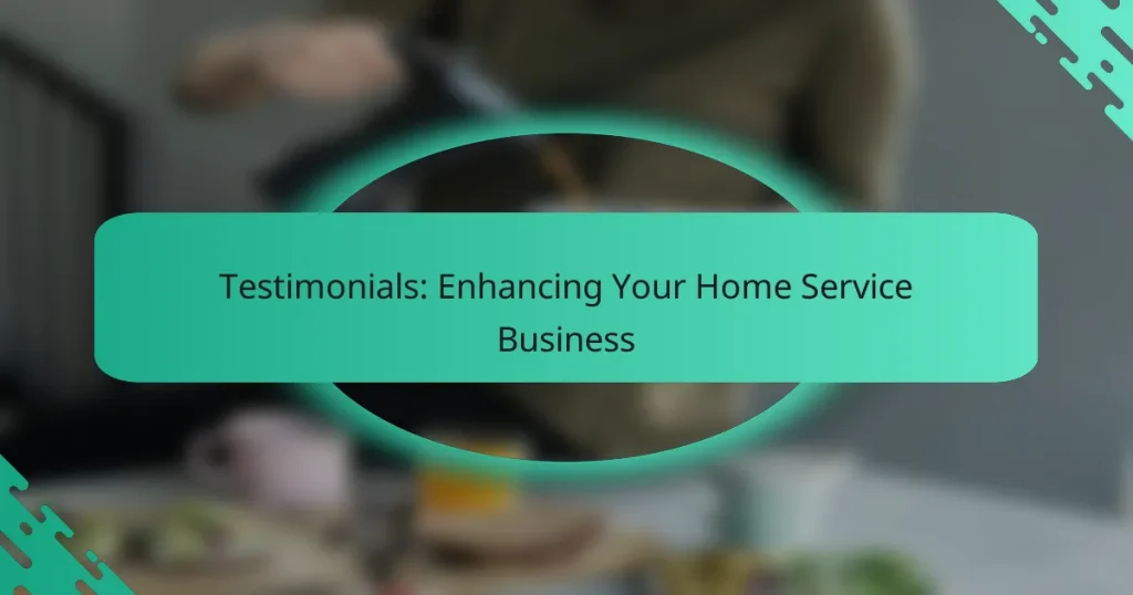 Testimonials: Enhancing Your Home Service Business